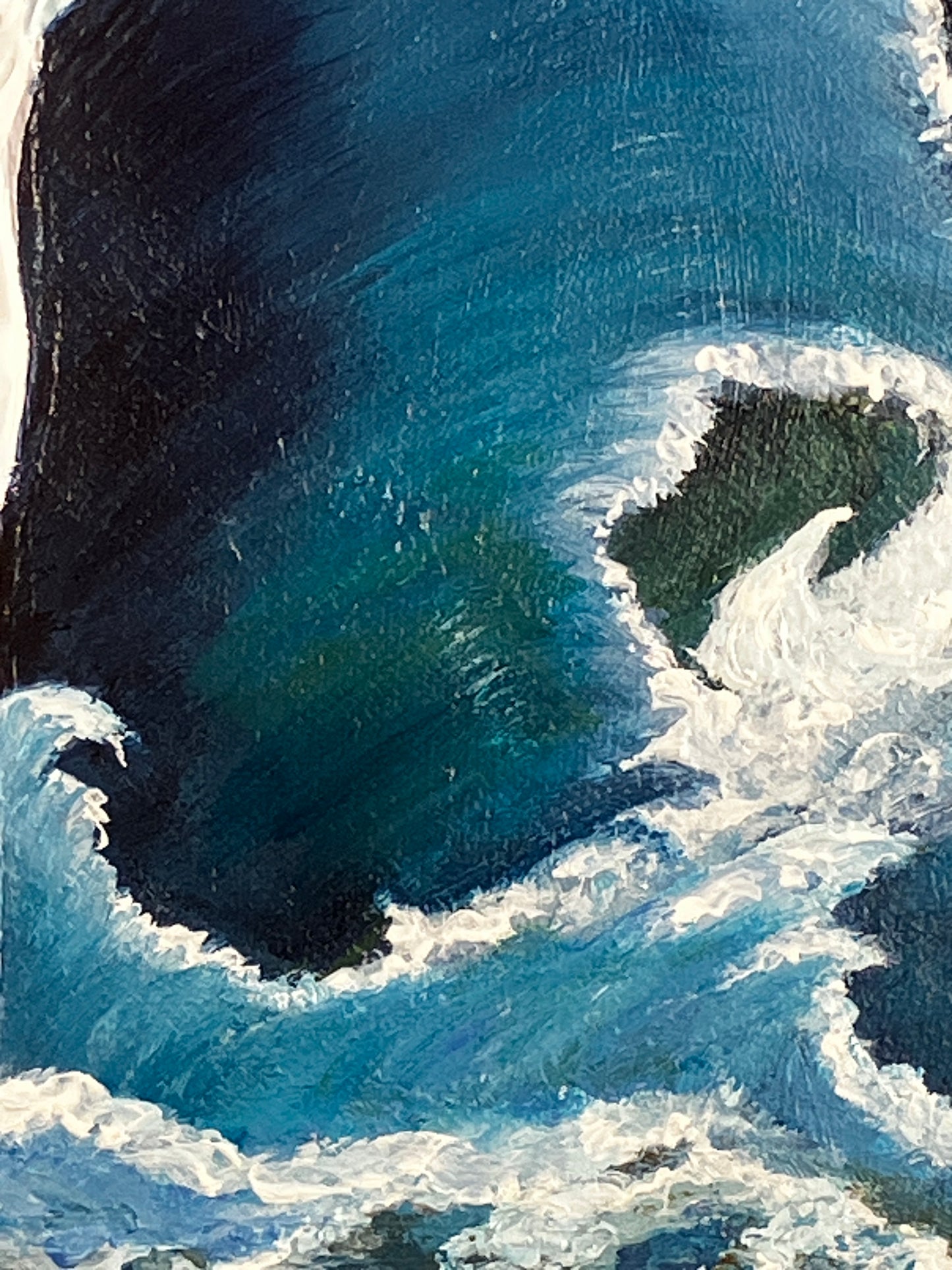 “Steadfast Love” – Original 16x20 Oval Acrylic Painting