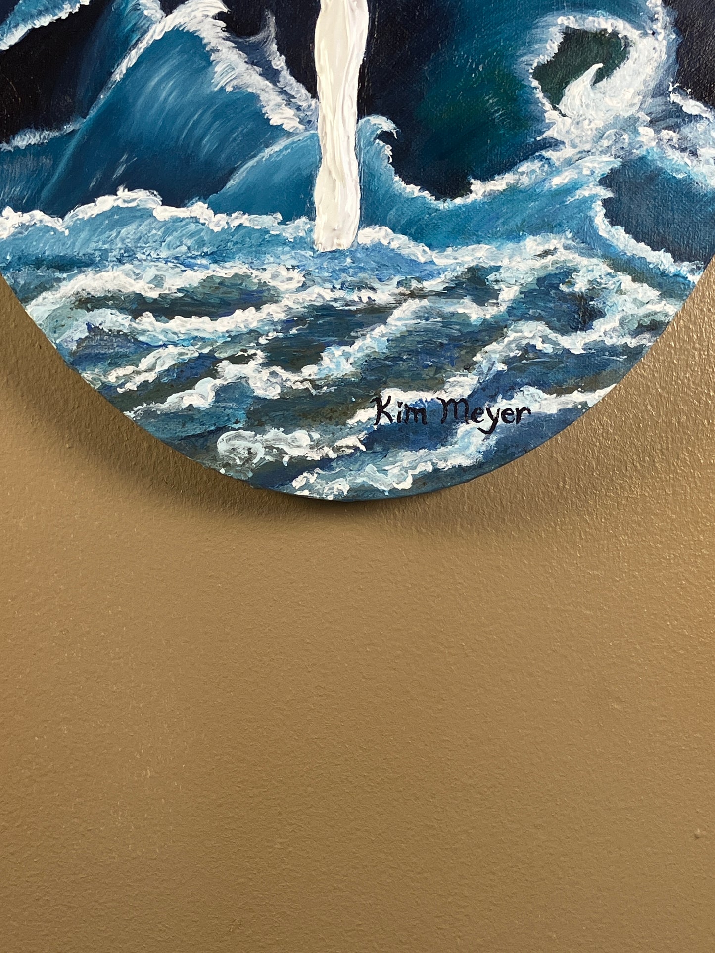 “Steadfast Love” – Original 16x20 Oval Acrylic Painting